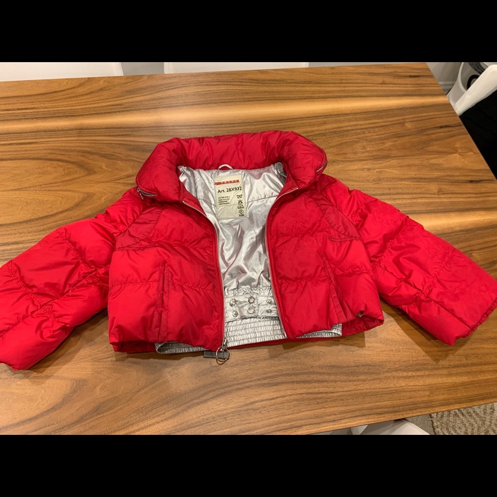 Cropped Prada ski jacket